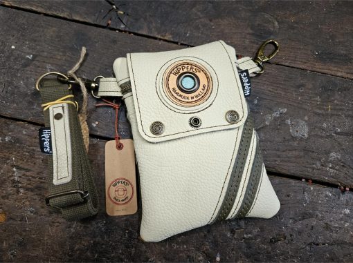 Dubbele Hippers Heuptas creme wit sport/groen sport
