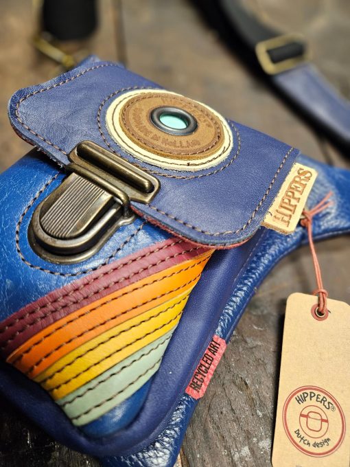 Luxe Hippers heuptas kobalt vintage stripes - Afbeelding 3