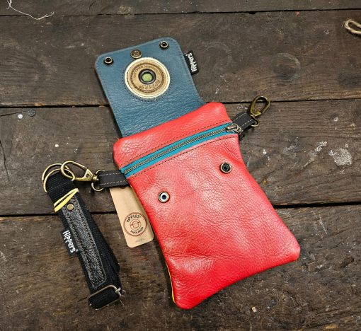 Dubbele Hippers Heuptas vintage geel striping/rood - Afbeelding 5