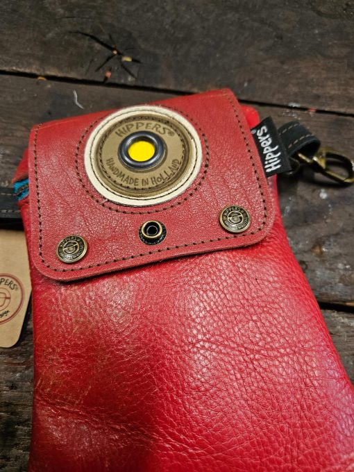 Dubbele Hippers Heuptas vintage geel striping/rood - Afbeelding 7
