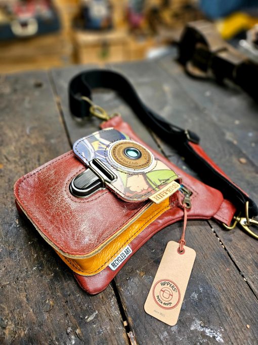 Luxe Hippers heuptas oudrood graffiti - Afbeelding 3