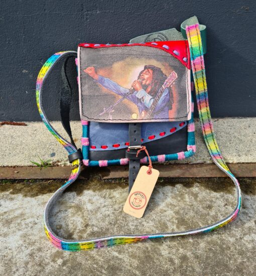 Uniek schoudertasje 'Bob Marley'