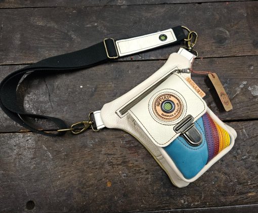 Luxe Hippers heuptas crème aqua retro stripes